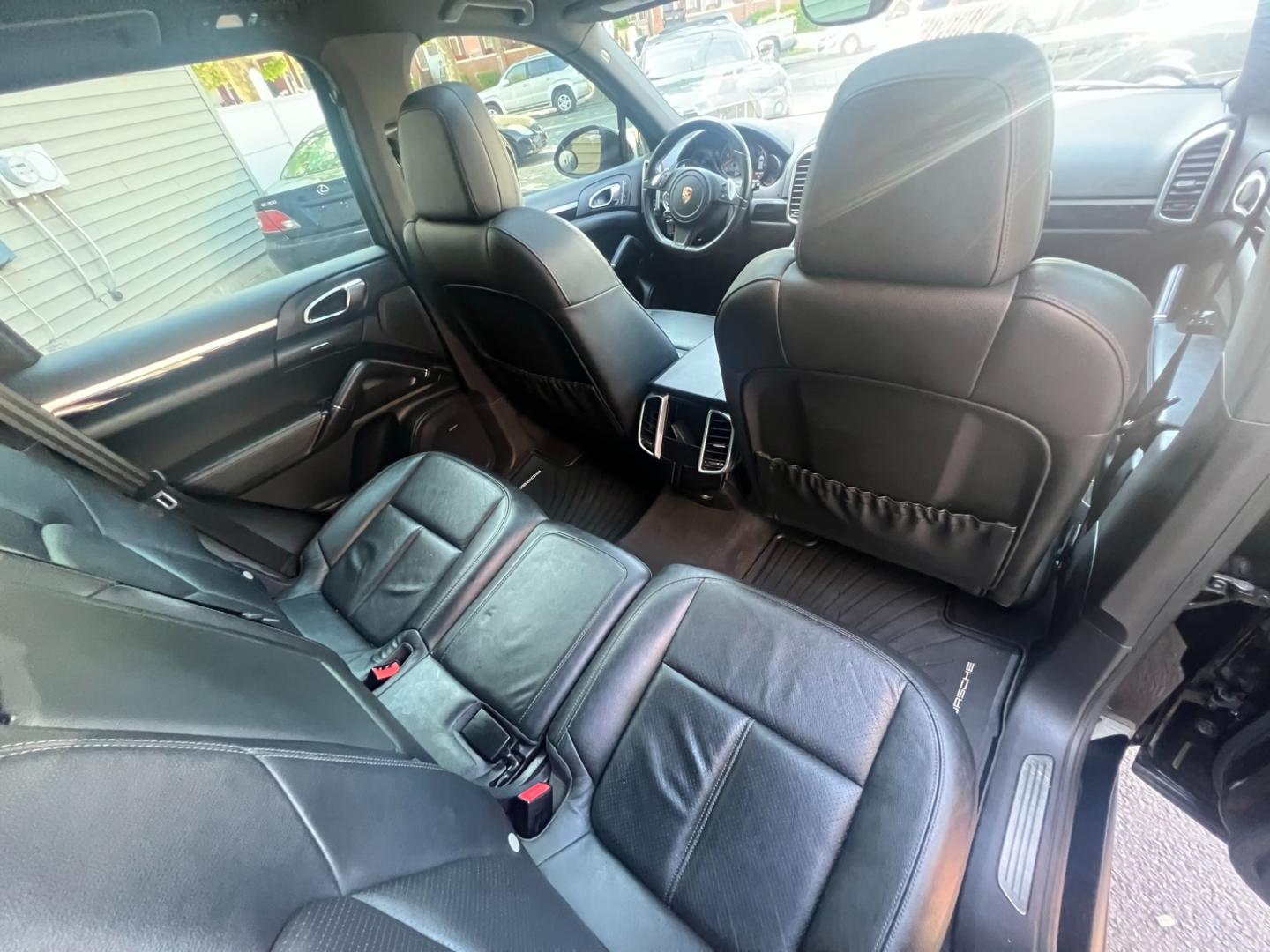 2014 BLACK /Black Leather Porsche Cayenne s (WP1AB2A20EL) with an 4.8L V8 DOHC 32V engine, 8 Speed Automatic transmission, located at 1018 Brunswick Ave, Trenton, NJ, 08638, (609) 989-0900, 40.240086, -74.748085 - This Porsche Cayenne is a super clean,well maintained black beauty! Always serviced and needs nothing. Please call Anthony to set up an appt. 609-273-5100 - Photo#31